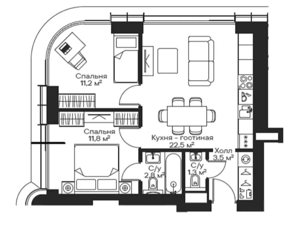 Квартиры в ЖК «Сити Бей» — цена от застройщика | Купить новостройку с черновой отделкой White Box