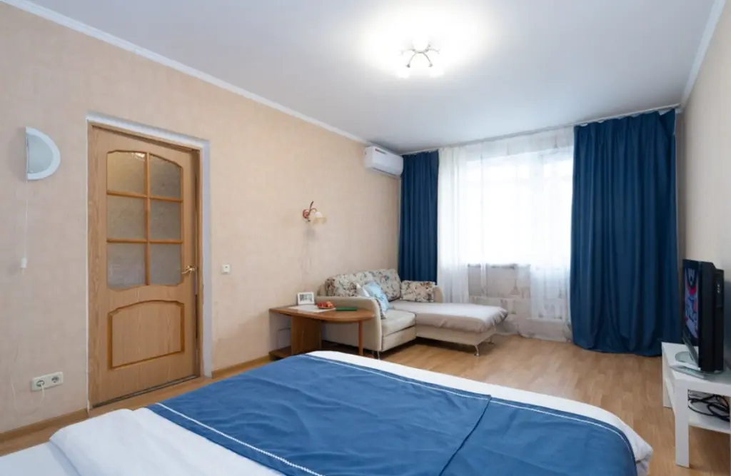 Квартира 38 м², 1 комната, 1 кровать
