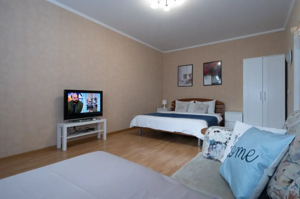 Квартира 38 м², 1 комната, 1 кровать