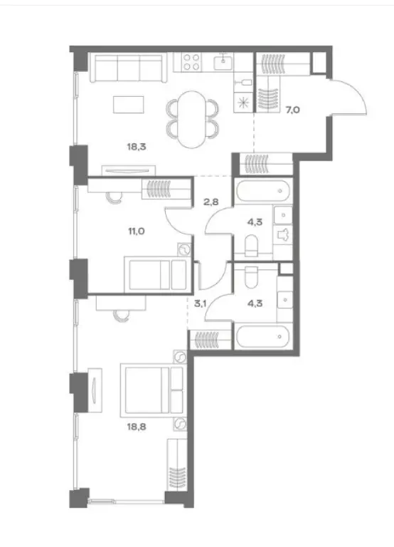 Купить двухкомнатную квартиру в ЖК «СОУЛ» (САО, Аэропорт) — комфорт премиум-класса от FORMA