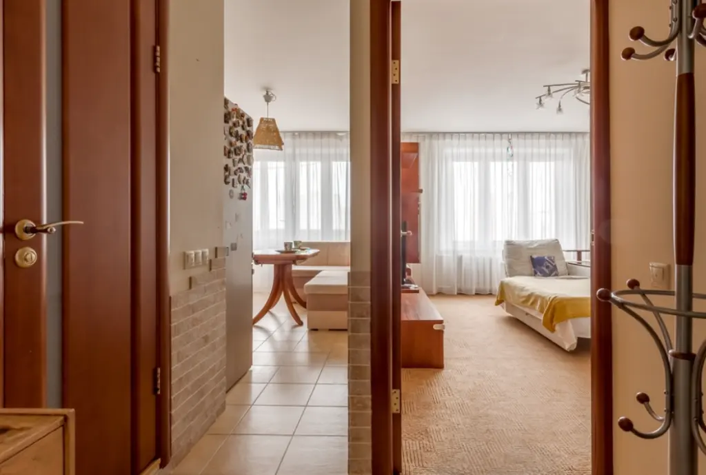 Квартира 35 м², 1 комната, 1 кровать