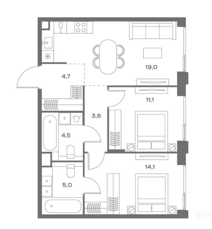 Купить 2-комнатную квартиру в ЖК «СОУЛ» (м. Аэропорт) | Премиальный монолитно-кирпичный дом от FORMA