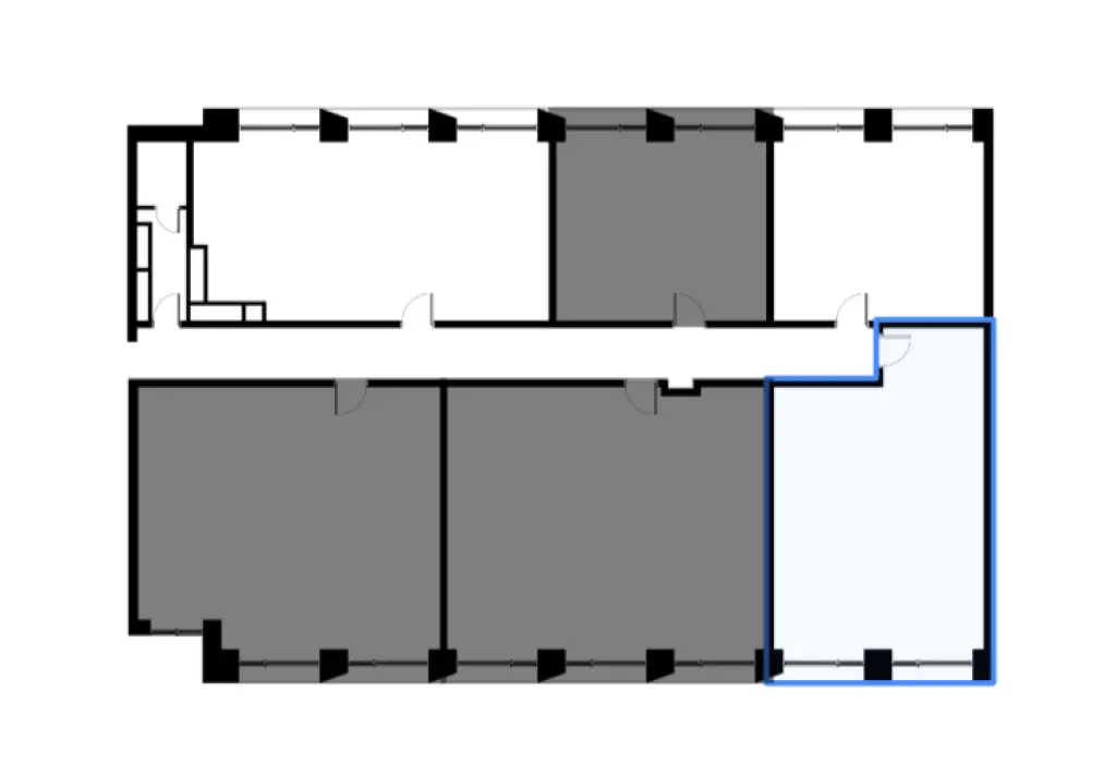 ЖК Prime Park, 2-комнатная квартира 54.9 м² (4 этаж, панорамные окна)