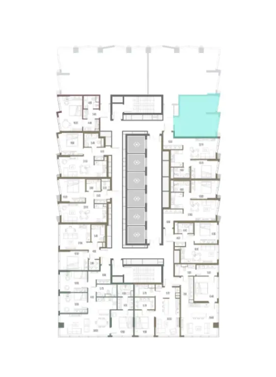 1-комн. квартира, 35.20 м2, 34 этаж - ЖК «Северный Порт»