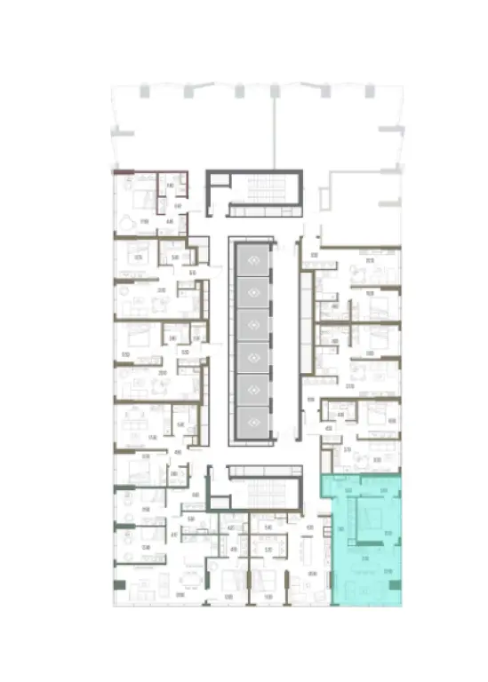 1-комн. квартира, 58.10 м2, 3 этаж