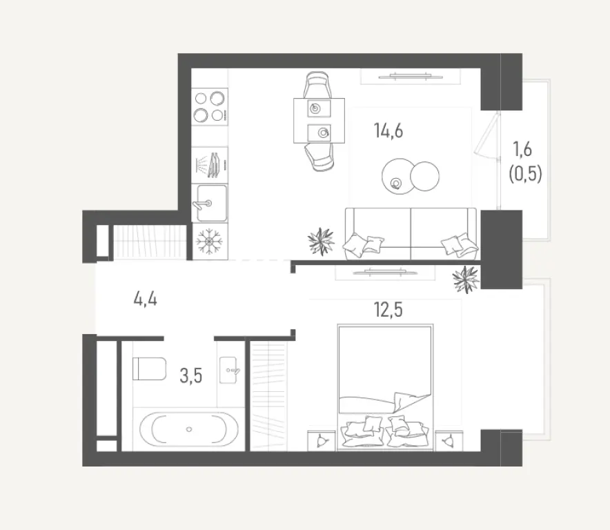 1-комнатная квартира 35,5 м² в ЖК «Обручева 27» (ЮЗАО) — Видовые характеристики и семейный комфорт от застройщика