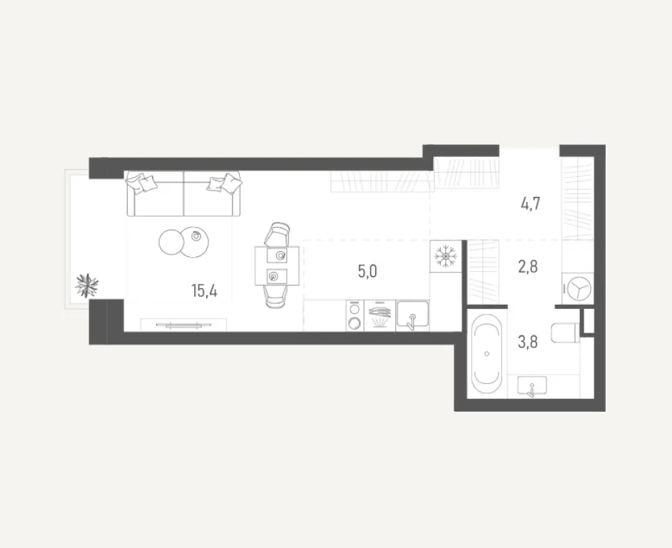 Уютная студия 31.7 м² в ЖК «Обручева 27» (ЮЗАО) — Старт продаж от застройщика