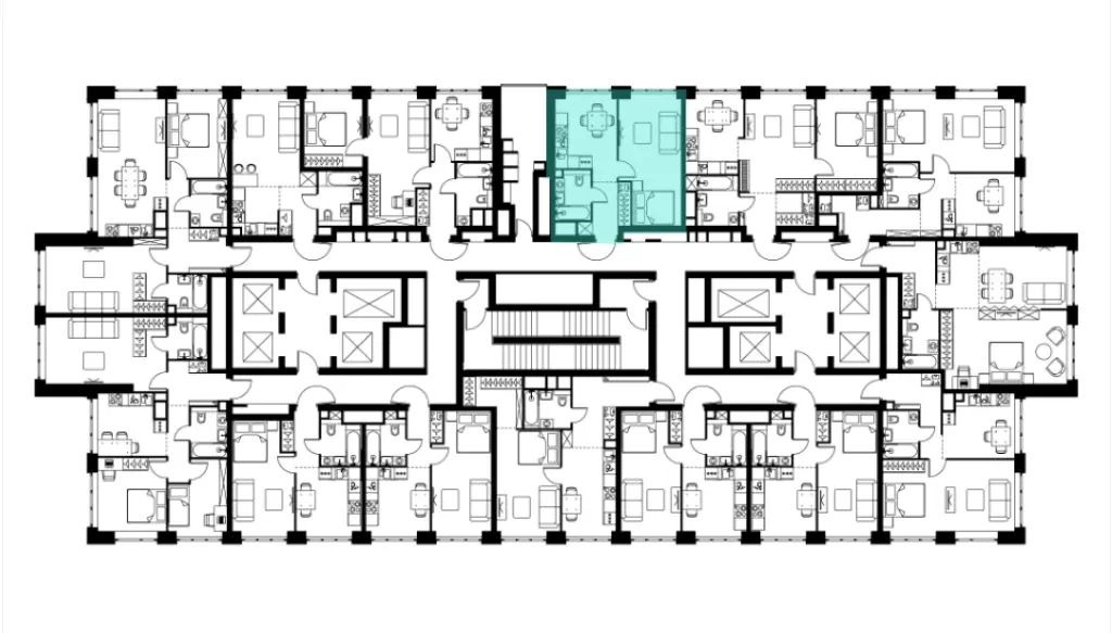 1-комн. квартира, 37.20 м2, 9 этаж - Левел Южнопортовая