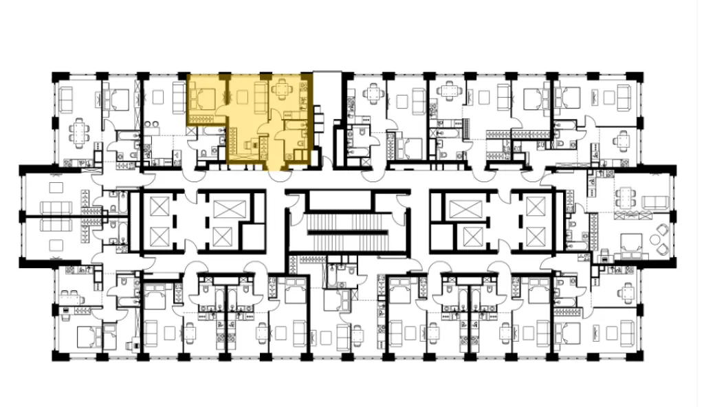 2-комн. квартира, 45.70 м2, 9 этаж - Левел Южнопортовая