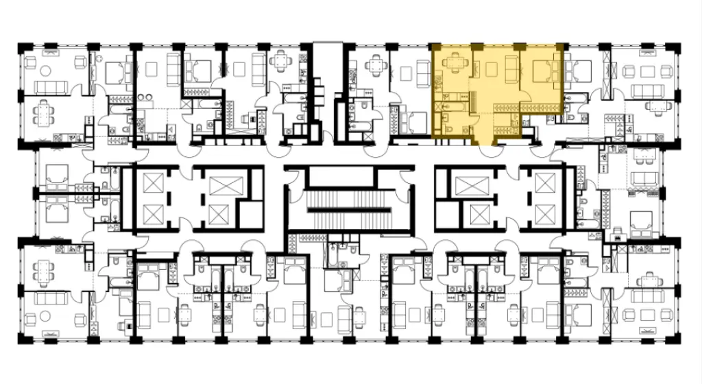 2-комн. квартира, 51.30 м2, 18 этаж - Левел Южнопортовая