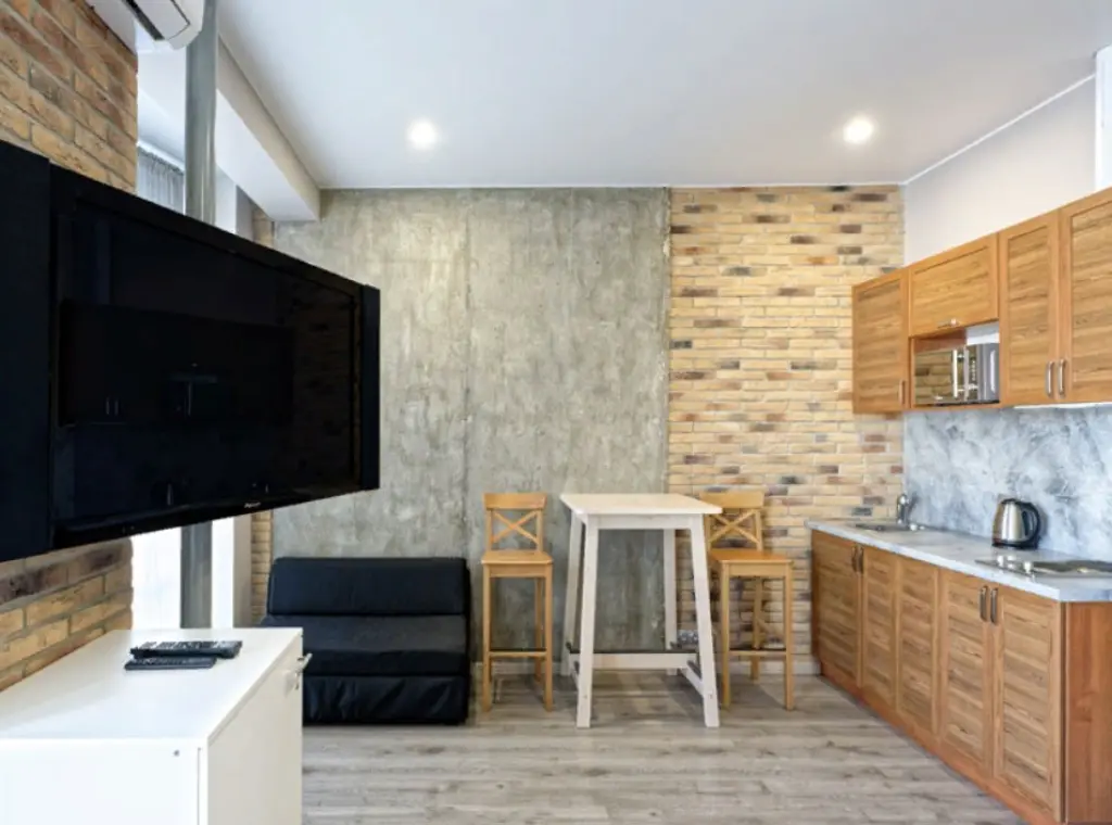 Квартира 26 м², 1 комната, 1 кровать