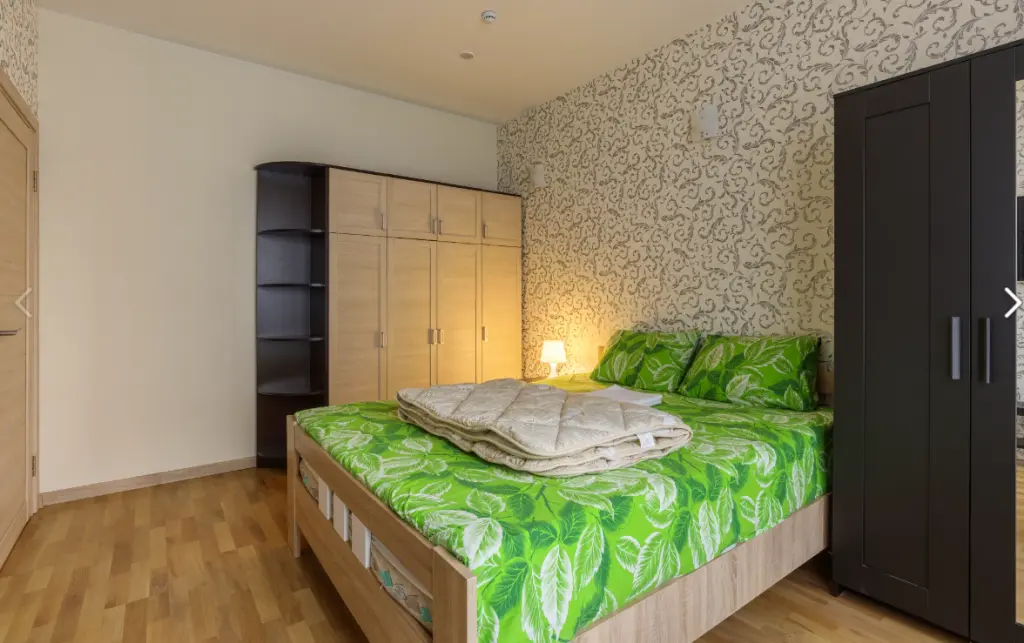 Квартира 30 м², 1 комната, 1 кровать