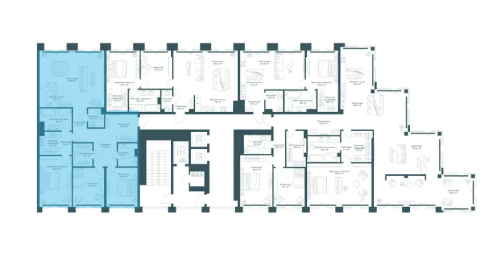Продается трехкомнатная квартира в новостройке Клубный дом OPUS (Опус) Москва, Дербеневская улица