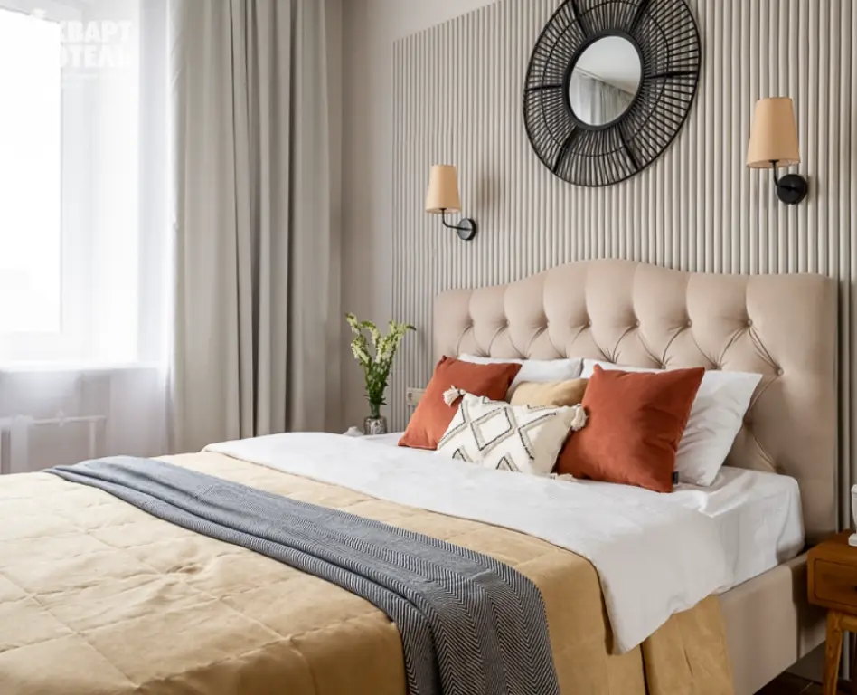 Квартира 49 м², 2 комнаты, 2 кровати