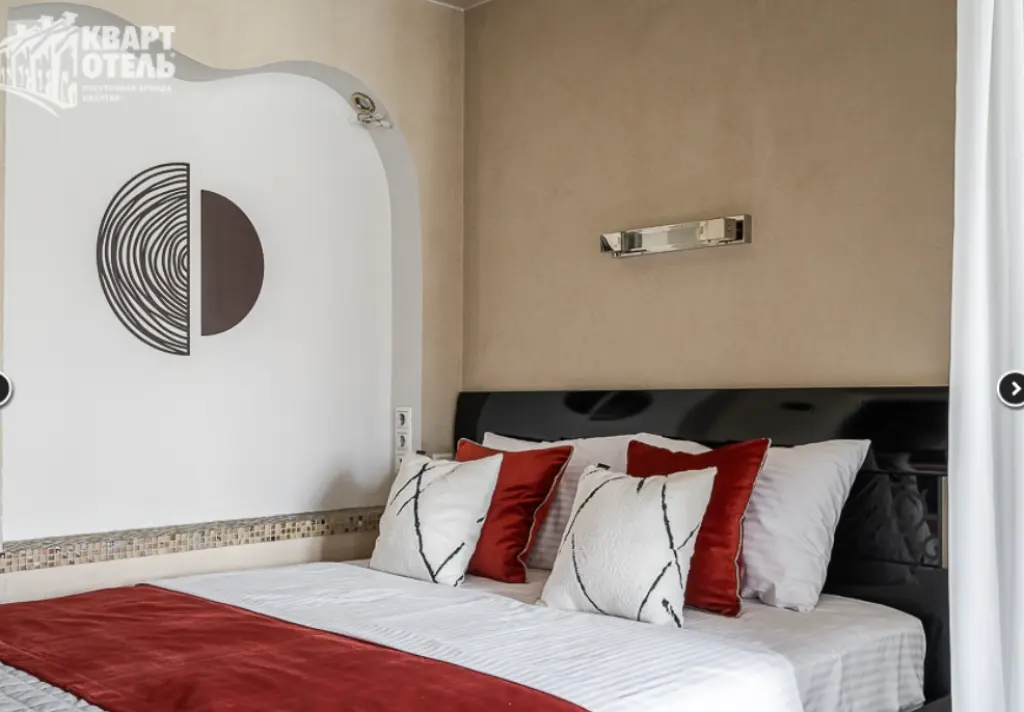 Квартира 35 м², 1 комната, 2 кровати