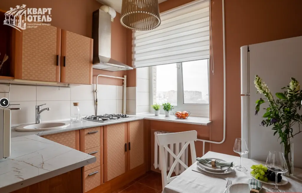 Квартира 49 м², 2 комнаты, 2 кровати