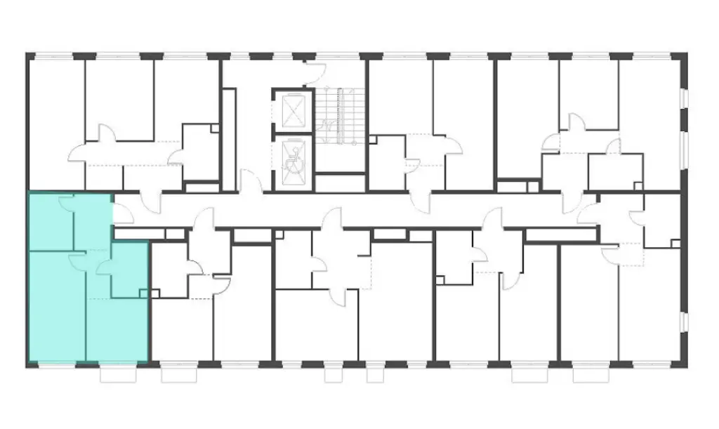 1-комн. квартира, 42.00 м2, 2 этаж - ЖК Shagal (Шагал)