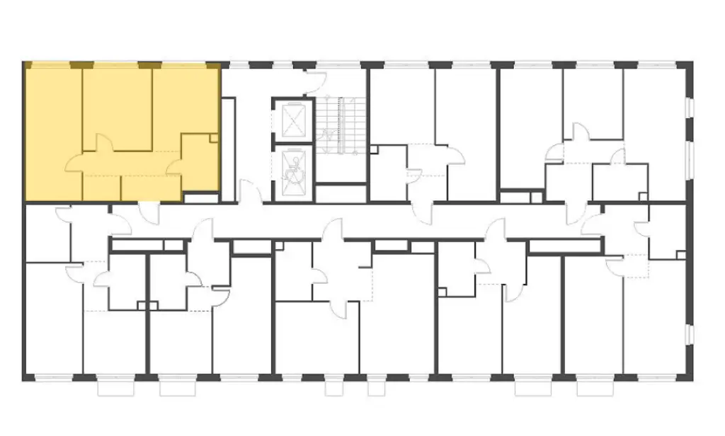 2-комн. квартира, 56.60 м2, 3 этаж - Жилой квартал Shagal (Шагал)