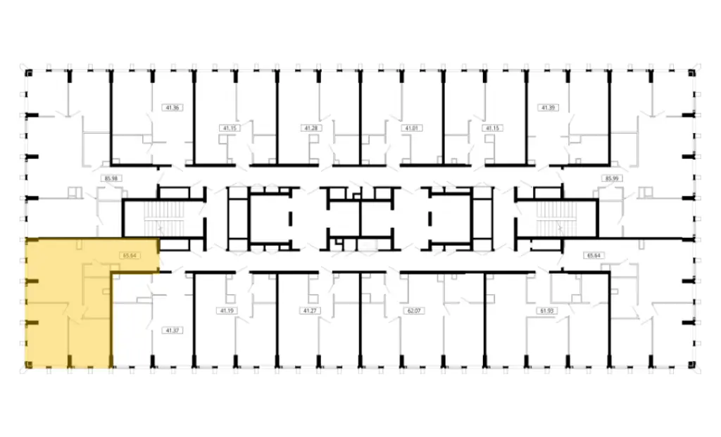2-комн. квартира, 65.80 м2, 29 этаж - ЖК «Мод»