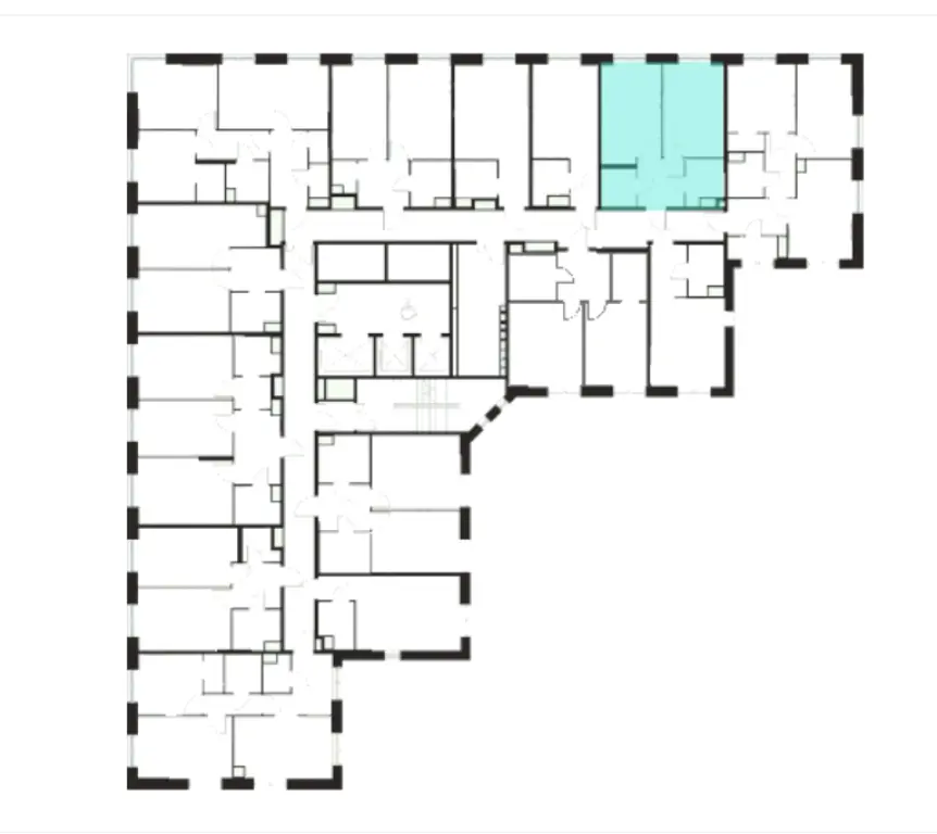 1-комн. квартира, 42.90 м2, 10 этаж - Жилой комплекс Voxhall (Воксхолл)