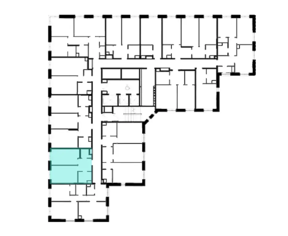 1-комн. квартира, 42.20 м2, 13 этаж - Жилой комплекс Voxhall (Воксхолл)
