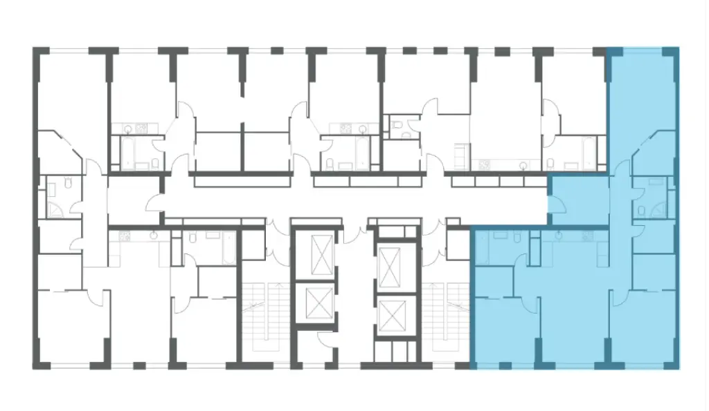 3-комн. квартира, 110.26 м2, 4 этаж - HEADLINER (Хедлайнер)