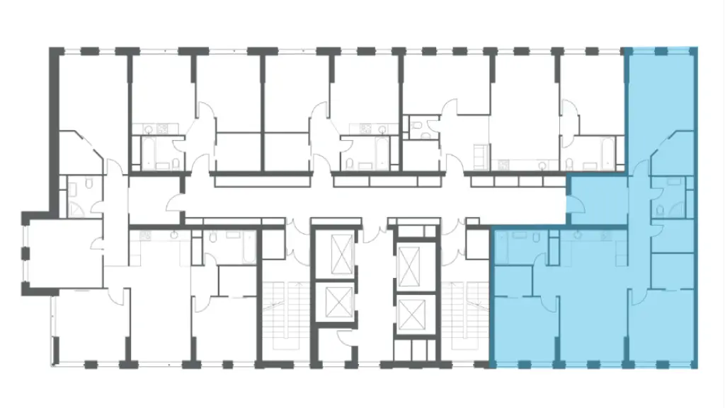 Квартира, 3-комн. 111.45 м2, 16 этаж - HEADLINER (Хедлайнер)