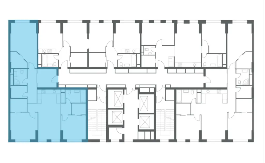 3-комн. квартира, 111.78 м2, 7 этаж - Жилой квартал HEADLINER (Хедлайнер)