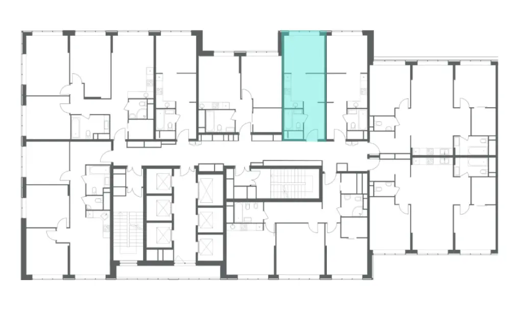 1-комн. квартира, 30.08 м2, 49 этаж - Жилой квартал HEADLINER (Хедлайнер)