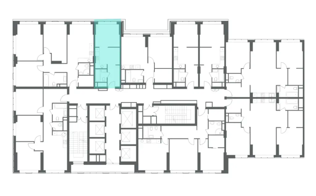 1-комн. квартира, 29.63 м2, 31 этаж - HEADLINER (Хедлайнер)
